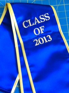 Graduation Stole Class of 2013